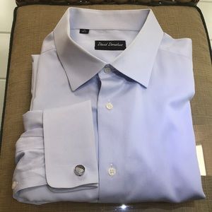 David Donahue Men’s Dress Shirt 18 - Sky Blue